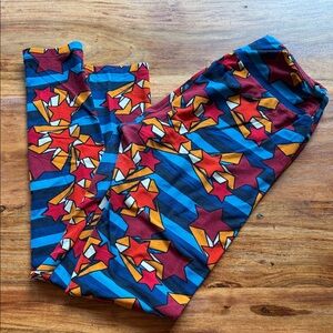 LuLaRoe Multicolor Abstract Leggings
